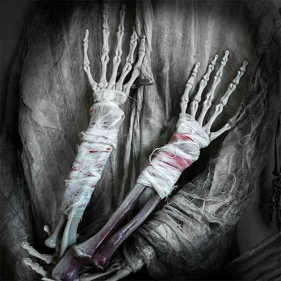 Скелет рука на Хэллоуин 2 штуки 41 на 9 см разноцветный Киев