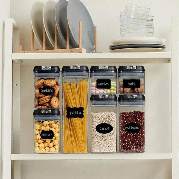 Набір контейнерів для їжі FOOD Storage Container Set на клямках із ущільнювачем із CX-372 7 предметів Київ - фото 6