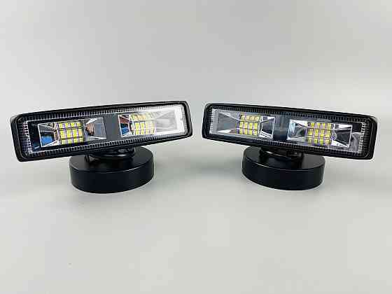 Фара LED прямокутна 18W, 8 led chip, широкий промінь, 10/30V 6000K Мукачево