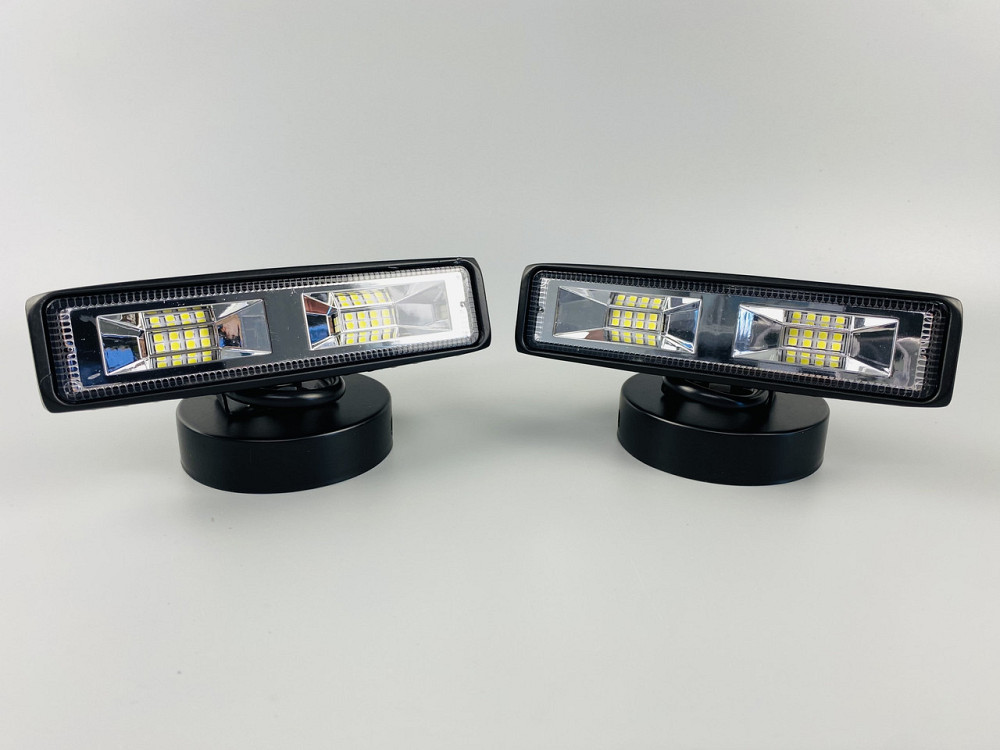 Фара LED прямокутна 18W, 8 led chip, широкий промінь, 10/30V 6000K Мукачево - фото 6