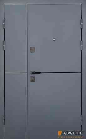 Вхідні двері Abwehr Defender Solid 0/RAL 7021Т + Вулична плівка Антрацит 1200*2050 мм Вуличні вхідні двері Київ