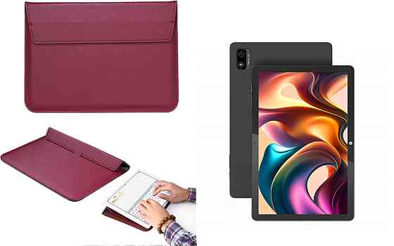 Чехол-конверт VitoCase для Techbite SmartBoard 10 II, с функцией подставки для планшета Бордовый Киев