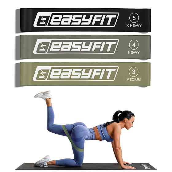 Резинки для фітнесу EasyFit MonoBand набір 3 шт Коломия