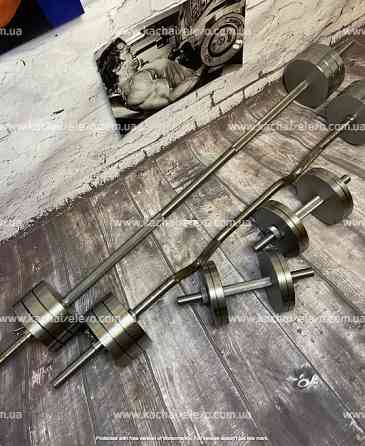 Набор 53 кг Штанга + W-образный гриф + Гантели наборные Гантели, гири, штанги и диски металлические блины Киев