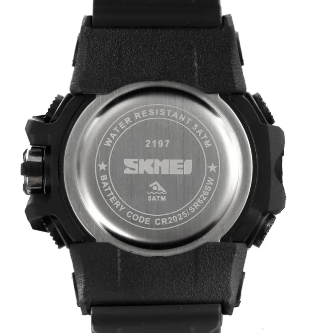 Часы мужские наручные спортивные Skmei 2197 Черный Винница - изображение 7