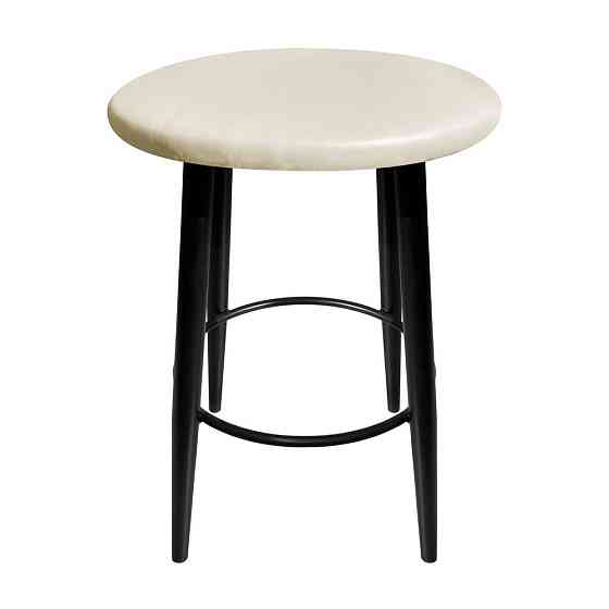 Стілець табурет м'який MollyDesign Rocky 03 чорні ніжки Білий Київ