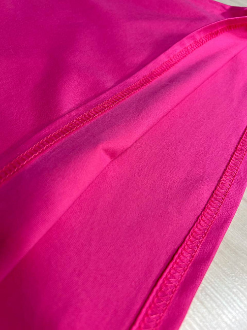 Футболка женская A-N 2305 однотонная оверсайз базовая one size малиновая, малиновий, one size Киев - изображение 17