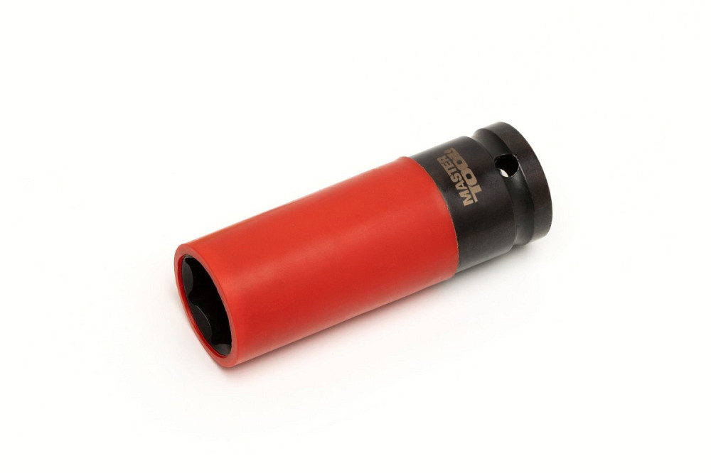 MASTERTOOL Головка торцева MASTERTOOL ½" 21 мм L 86 мм CrMo із пластиковим захистом для алюміні Київ - фото 1