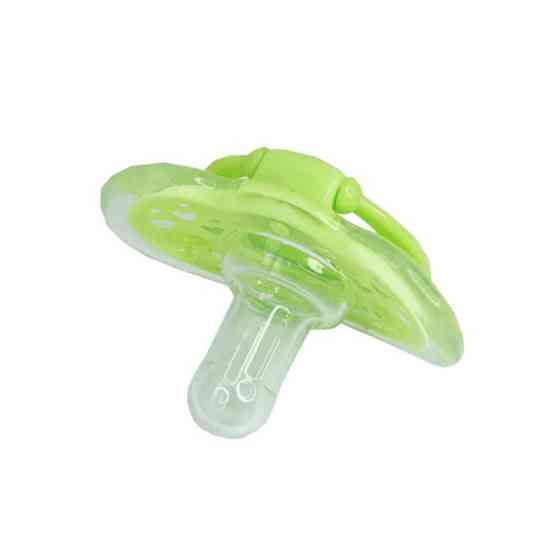 Дитяча силіконова пустушка "Салатове серце" MGZ-0517(Green) кругла Вінниця