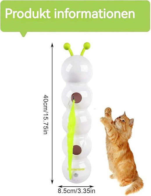 Інтерактивна іграшка для котів All For Paws (AFP) — «Wack 'A' Worm» Луцьк - фото 3