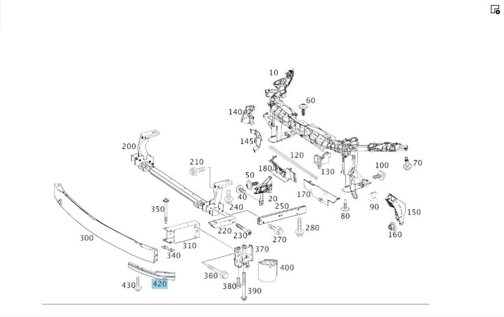 Mercedes-Benz  A1176200300 Розпірка на підсилювачі переднього бампера зліва CLA C117 GLA X156 Одесса - изображение 3