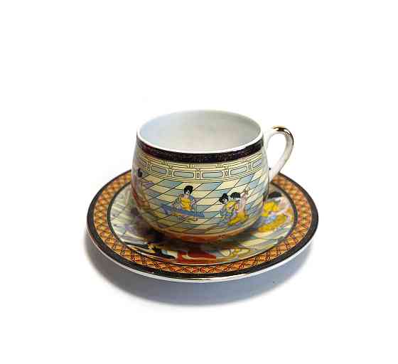 Чашка з блюдцем порцеляна Танцовниці Київ