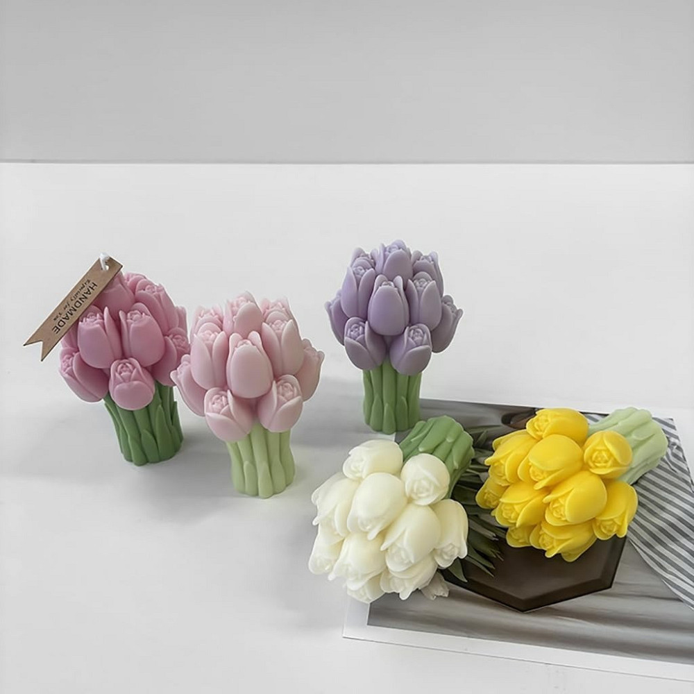 Силиконовая форма для изготовления свечи, молд для изделий из соевого,пчелиного воска и парафина 75 х 70 х 107 мм Кам'янець-Подільський - фото 4