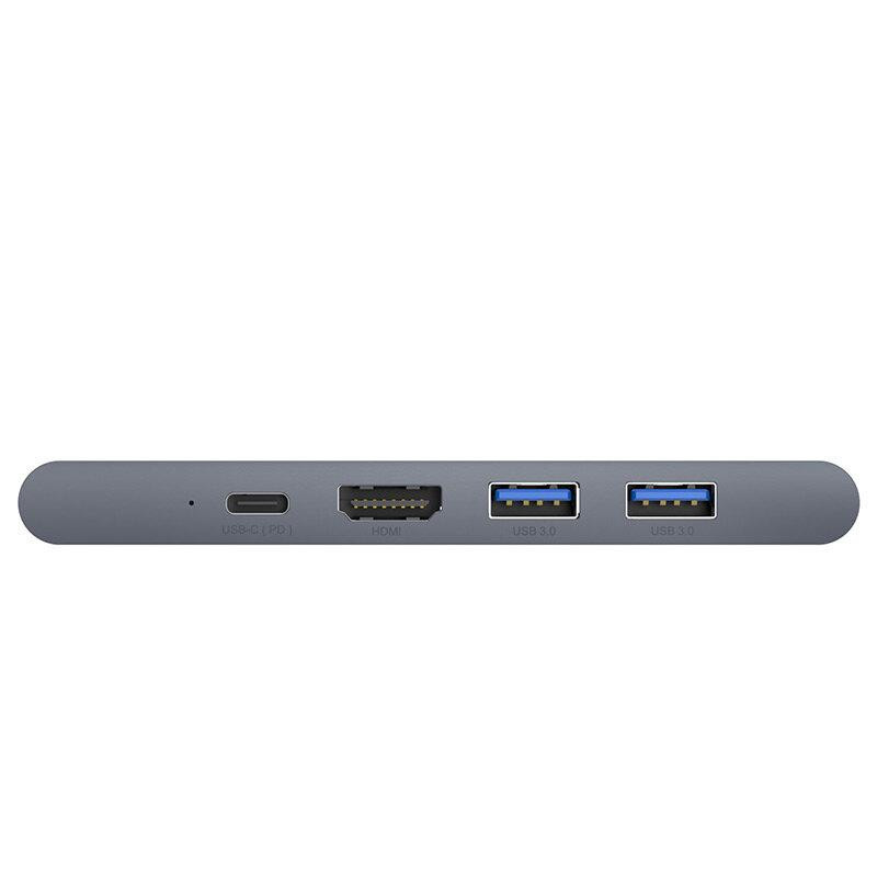 USB Hub Baseus Thunderbolt C Pro Dual Type-C to USB3.0*2+HDMI+RJ45+Type-C PD+ microSD+ SD(CAHUB-L0G) USB Hub Baseus Thunderbolt C Киев - изображение 4