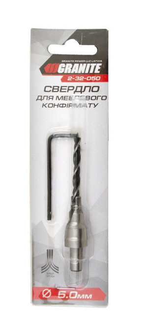 Свердло для меблевого конфірмату GRANITE 5.0 мм 2-32-050 Рівне - фото 2