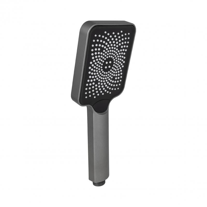 Лійка для ручного душу Qtap Rucni 145x90 мм прямокутна QTRUCA145S1GRP графіт Київ - фото 1