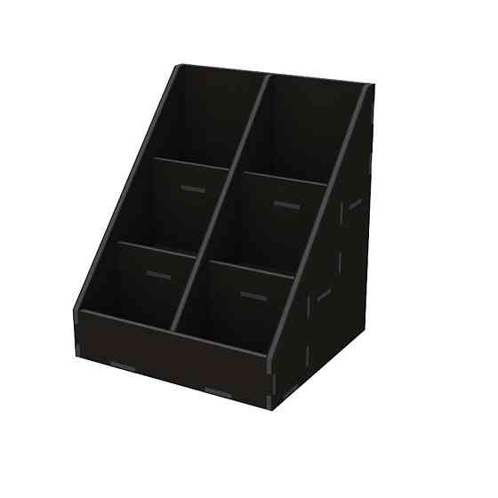 Органайзер EKOSTAR  для чаю і пакетів 70х90 - 6 комірок чорний Київ