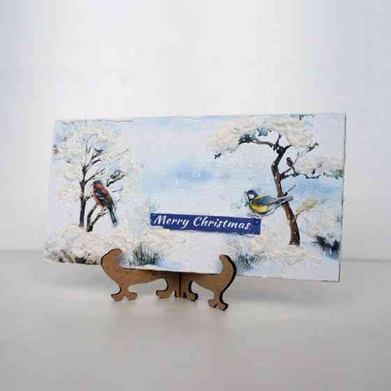 Набор для создания 2 шт поздравительных открыток на подставках 