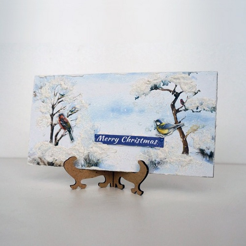 Набор для создания 2 шт поздравительных открыток на подставках 