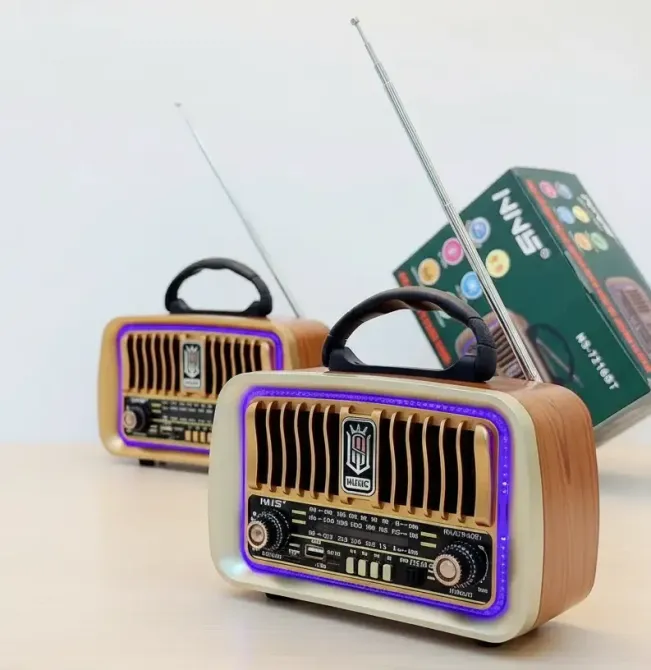 Радіоприймач NNS NS-7216BT Bluetooth з LED підсвіткою, USB, TF, FM/AM/SW, акумулятор 18650 Одеса - фото 2