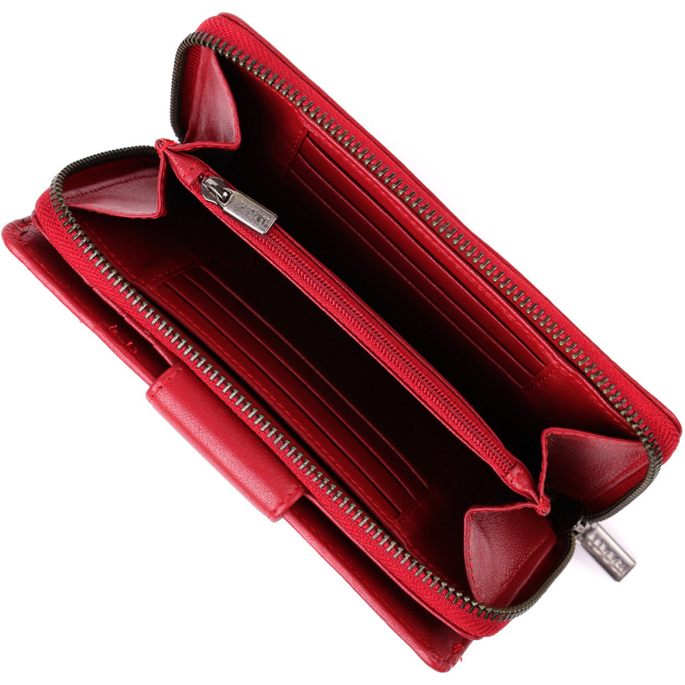 Женский вертикальный кошелек из натуральной кожи Tony Perotti 20879_1 (5084 rosso) Красный Киев - изображение 8