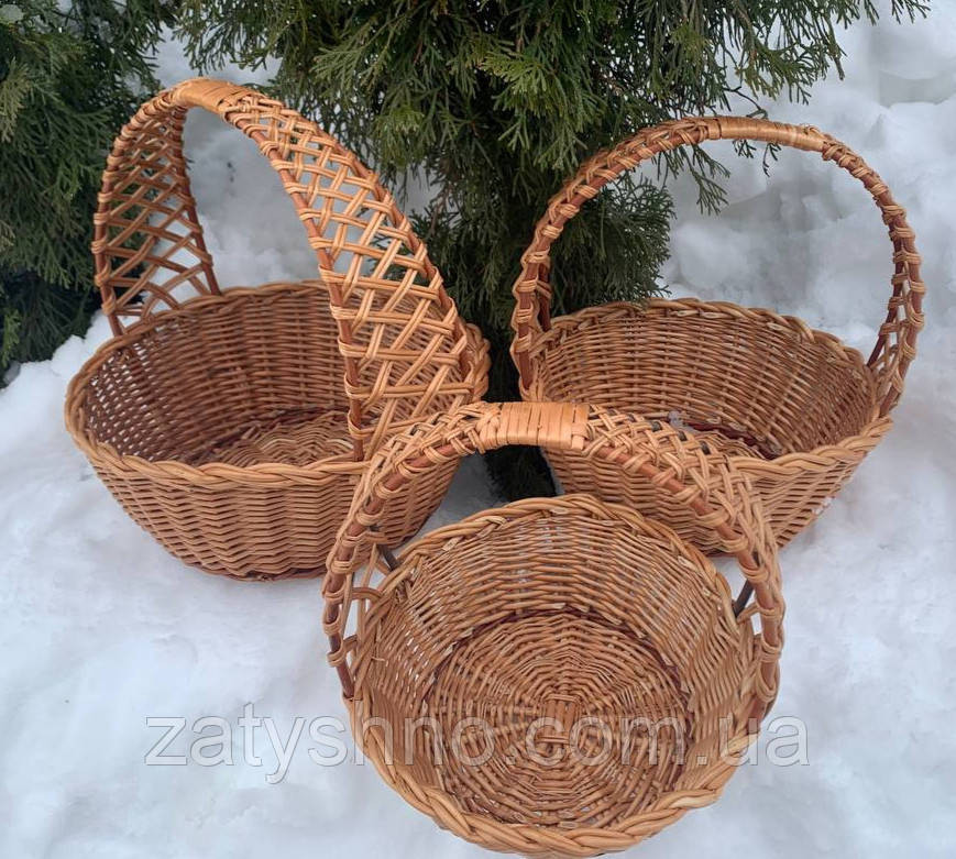 Кошик із лози на подарунки Київ - фото 3