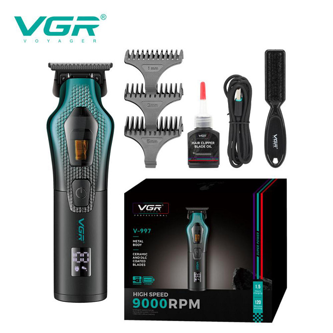 Машинка для стрижки мужская VGR V-997, Тример для стрижки профисиональный, Бритва тример машинка BD-10 Киев - изображение 1