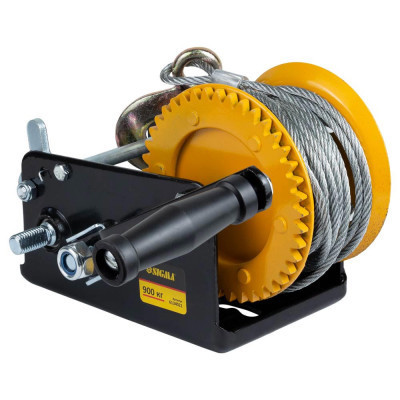 Лебідка Sigma ручна барабанна, сталевий трос 10мx5мм, 900кг (6134021) Вінниця - фото 4