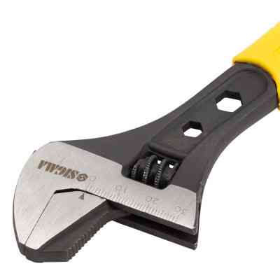 Ключ Sigma разводной с переставной губкой 200мм, 0-30мм CrV (TPR) (4100921) Винница