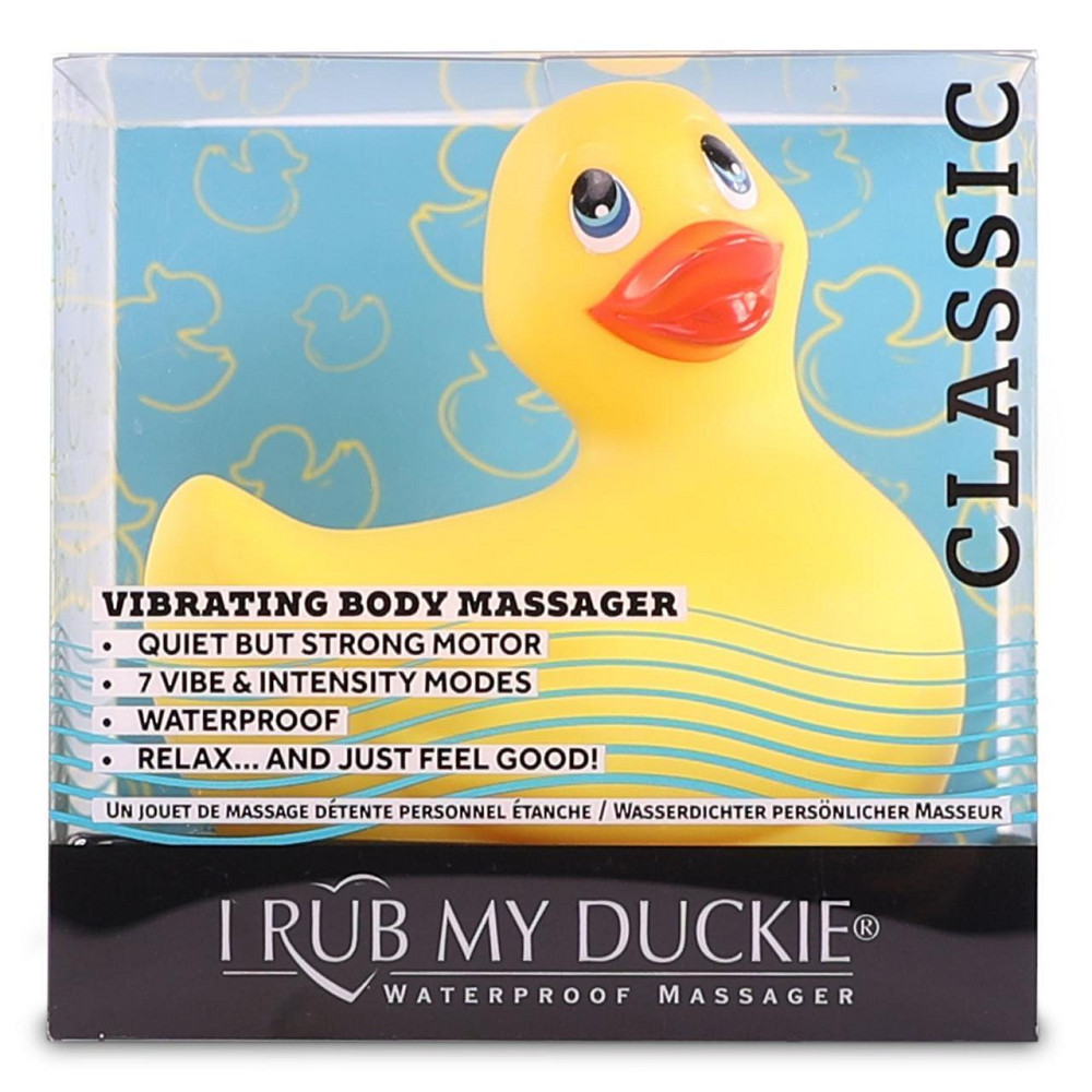 Вібромасажер качечка I Rub My Duckie - Classic Yellow v2.0, скромняжка Sex Aura Київ - фото 4