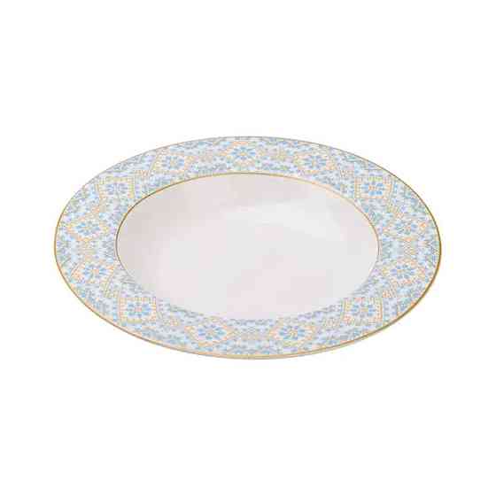 Фарфоровий супник з орнаментом, 21.5 см Київ