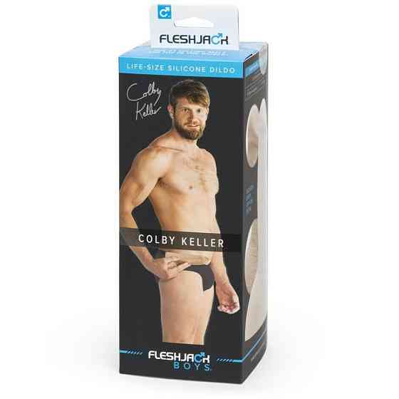Фаллоимитатор с мошонкой реалистичный Fleshjack Boys COLBY KELLER DILDO, телесный, 19 см х 6 см Sex Aura Киев