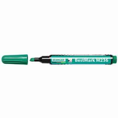 Маркер Stanger Permanent водостойкий клин. наконечник зеленый 1-4 мм (712007) Винница