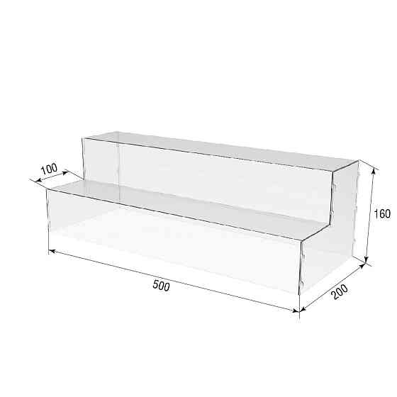 Товарна горка EKOSTAR на 2 сходи 500x200x160 Київ