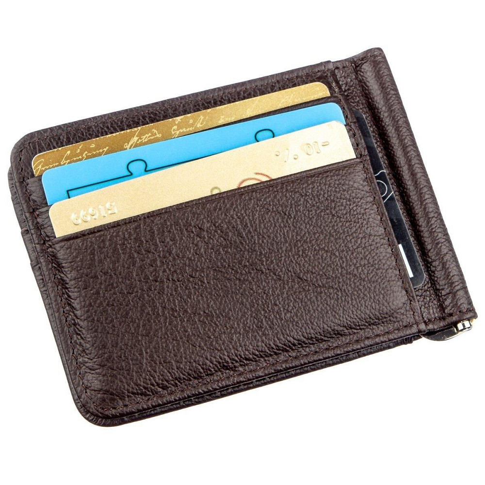 Стильный мужской зажим ST Leather 18941 Коричневый Киев - изображение 6