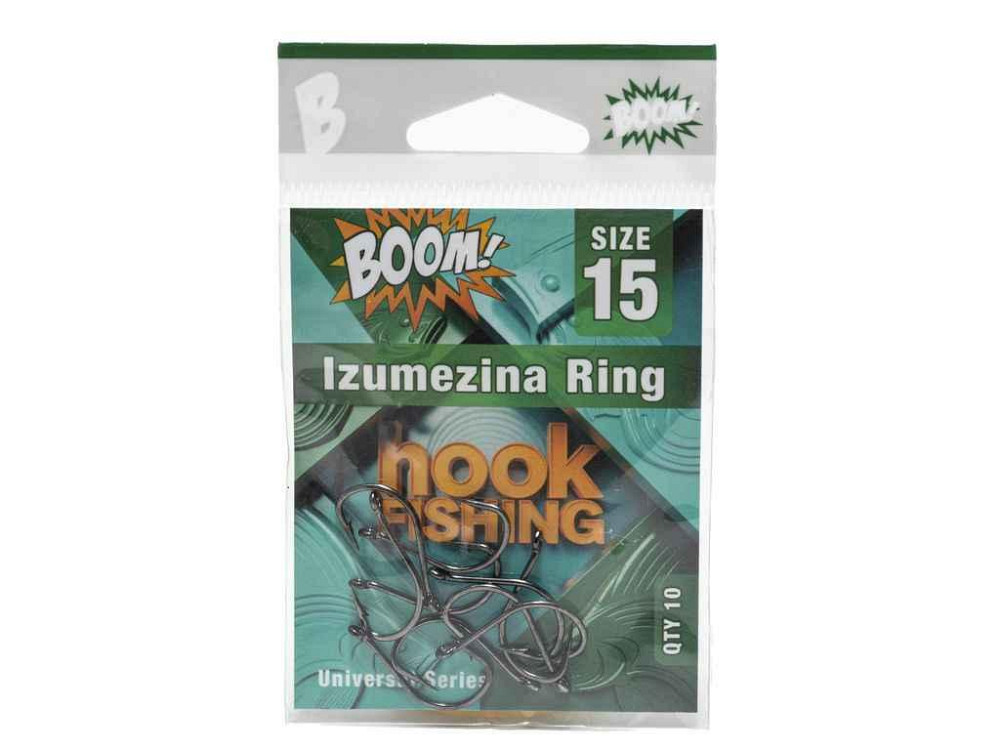 Крючок для мирной рыбы Izumezina Ring No15 (10 шт/уп) (BN) ТМ BOOM Киев - изображение 1