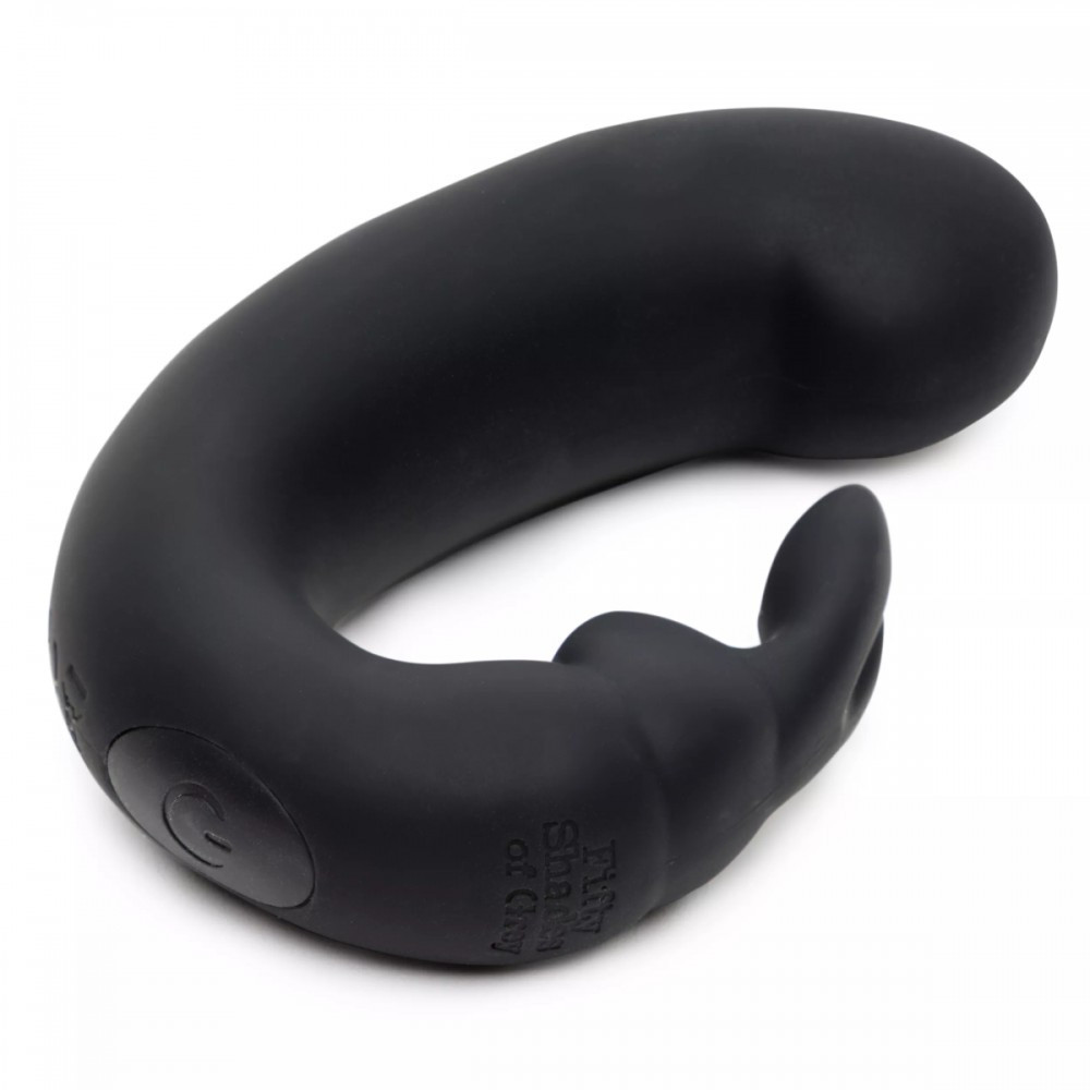 Подвійний вібратор кролик Fifty Shades of Grey Sensation Rechargeable G-Spot Rabbit Vibrator Sex Aura Київ - фото 3