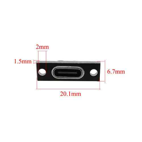 Роз’єм USB Type-C 3.1 4pin, мама, монтажний, для зарядки і живлення Київ