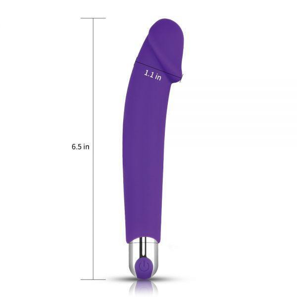 Ефективний вібромасажер Rechargeable IJOY Silicone Dildo Sex Aura Київ - фото 7