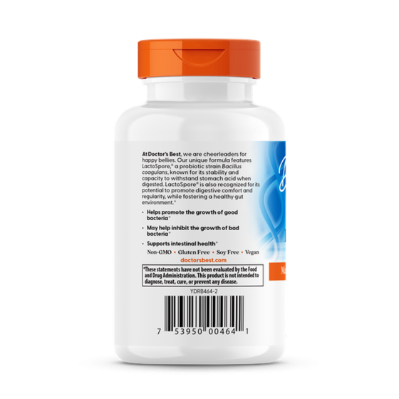 Пробіотики для травлення Doctor's Best  Digestive Health Probiotic 2 Billion with LactoSpore 60 капс Київ