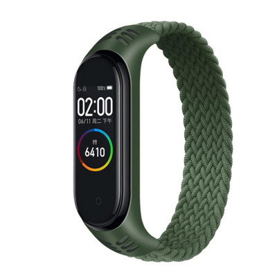 Ремінець до фітнес браслета BeCover Elastic Nylon Style для Xiaomi Mi Smart Band 5/6 (Size M) Khaki (706150) Вінниця - фото 1