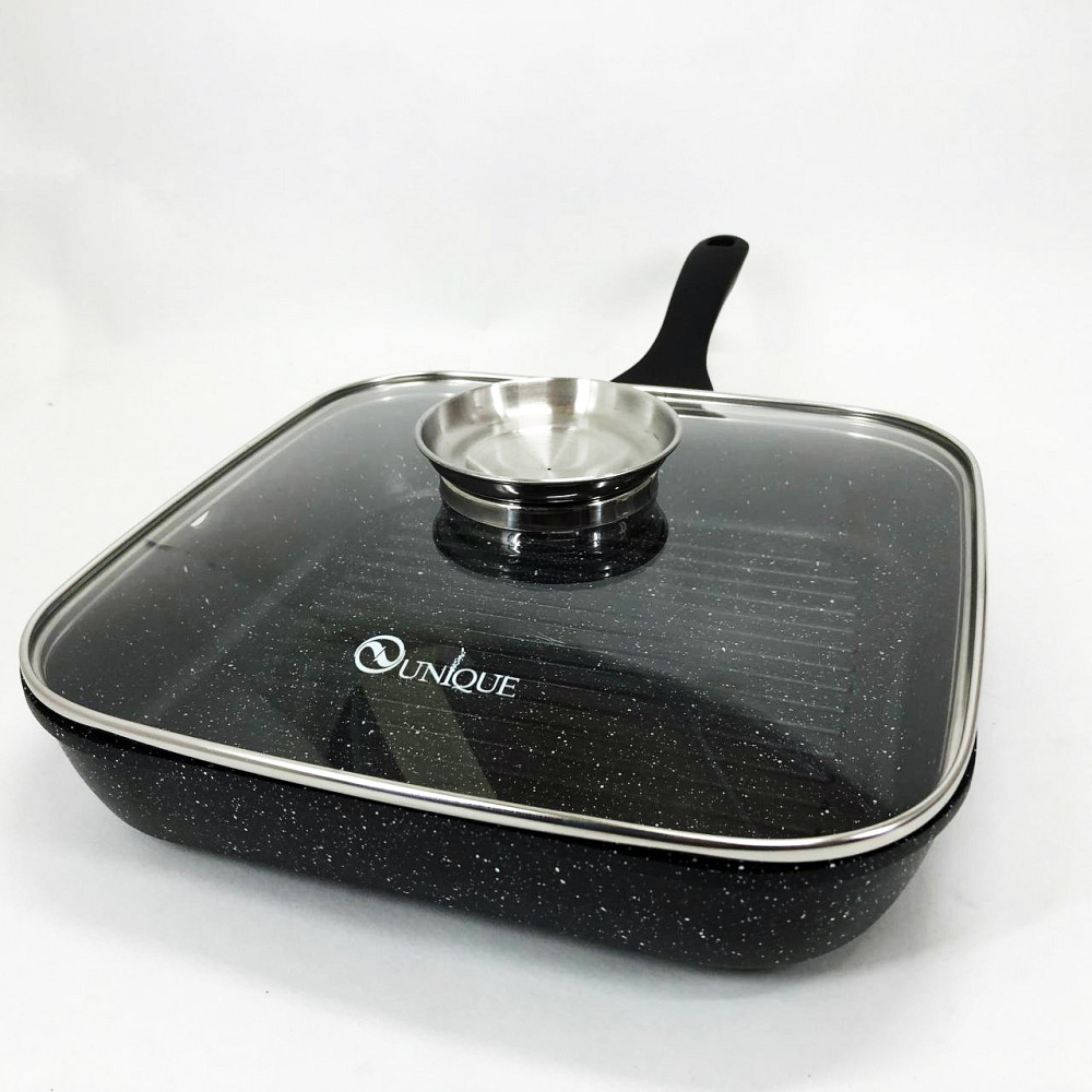 Якісні кухонні сковорідки UNIQUE, Сковорода алюмінієва з антипригарним покриттям, Сковорода надовго JW-95 Івано-Франківськ - фото 9