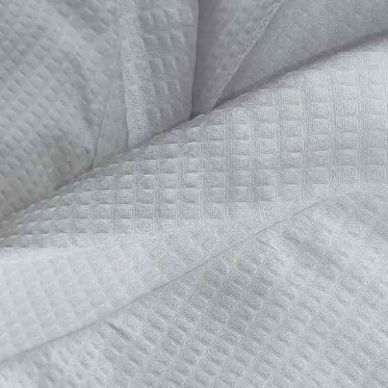 Вафельний чоловічий халат Кімоно YouStar 100% бавовна розмір M (48-50) 200 г/м2 (Білий) Суми