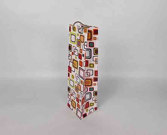 Подарочные бумажные пакеты под бутылку 12/9/36(артBUT-05) (12 шт) Харьков