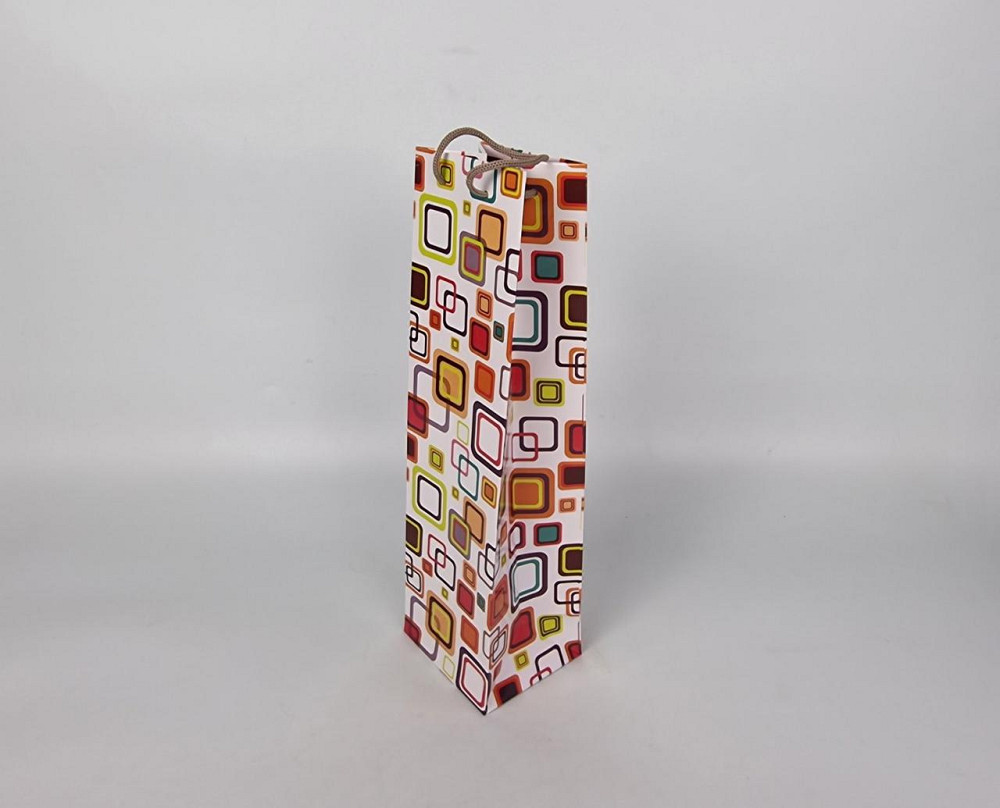 Подарочные бумажные пакеты под бутылку 12/9/36(артBUT-05) (12 шт) Харьков - изображение 1