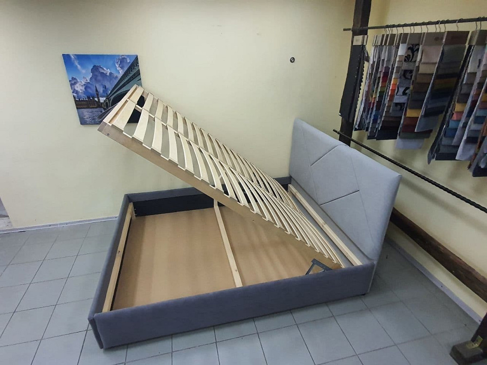 Кровать BaileysDesign с подъемным механизмом каркас металл 160x200 коричневый Киев - изображение 5