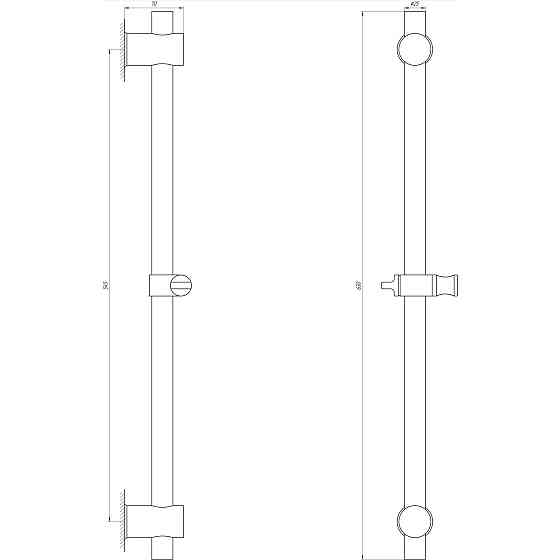Душова стійка Globus Lux SUS-1107 Луцьк