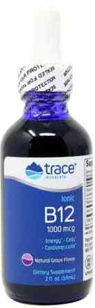 Ионный витамин B12 Trace Minerals Research Liquid Ionic B12 1000 мк 59 мл виноград Киев
