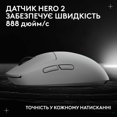 Мишка Logitech G Pro 2 Lightspeed Wireless White (910-007302) Вінниця - фото 6