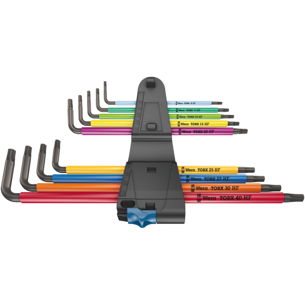 Набор цветных шестигранников Wera Torx T8-T40 9ед., удлинн., с функцией фиксации, 967/9 TX XL Multicolour HF 1 (05024470001) Одесса - изображение 2